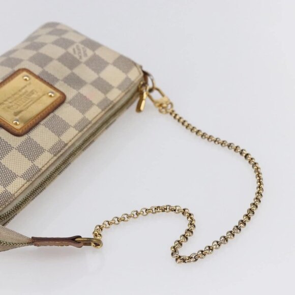 LOUIS VUITTON Damier Azur Eva Shoulder Bag 2way N55214 LV Auth 149303 - Picture 8 of 16